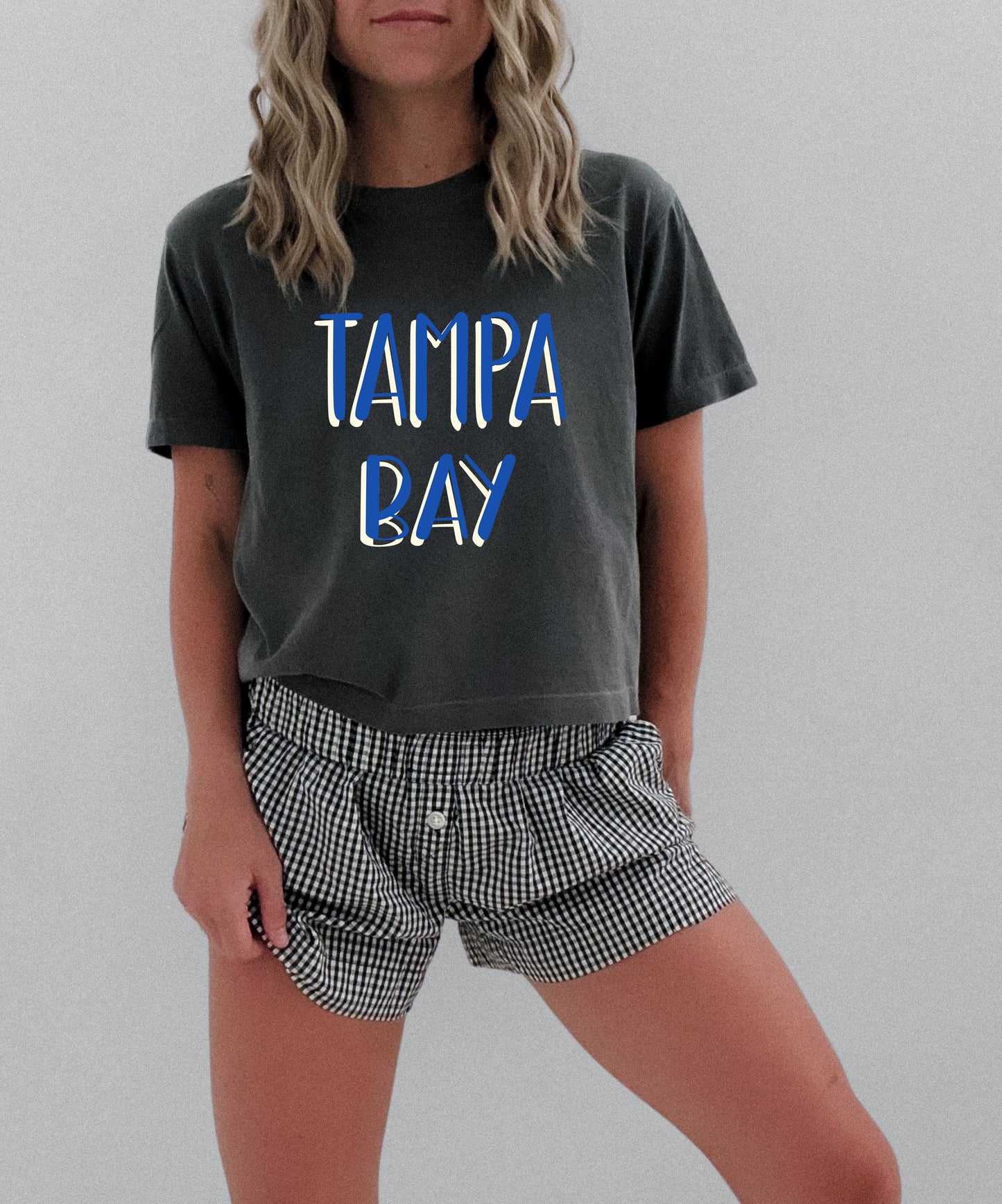 Blue-Cream Tampa Bay Tee