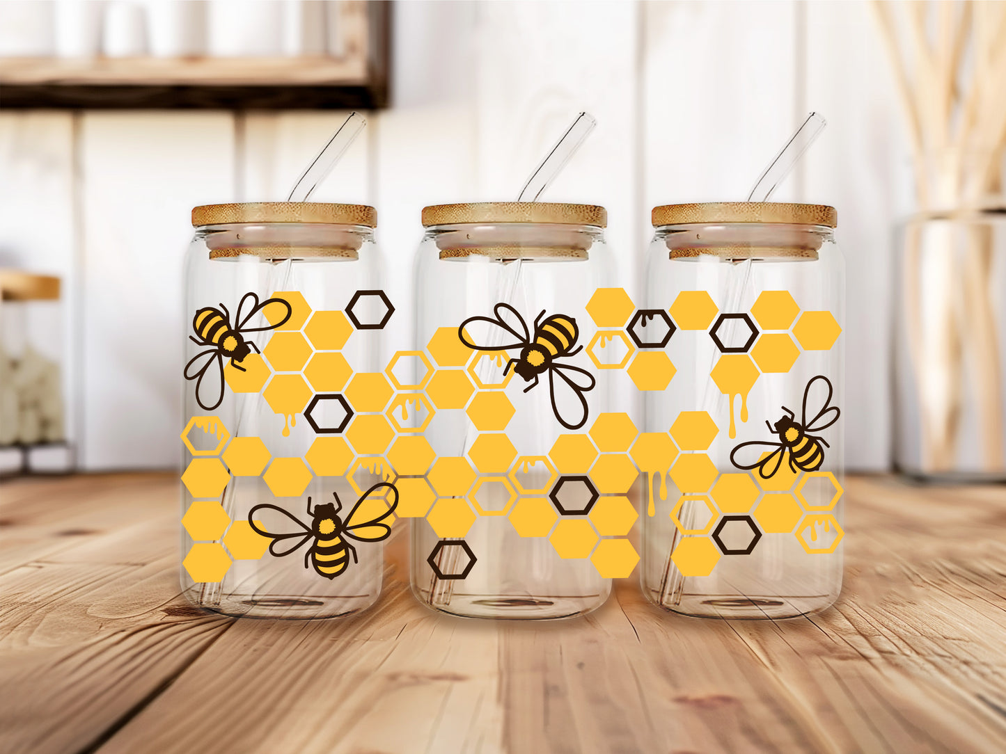 Honey Bee Glas Mug
