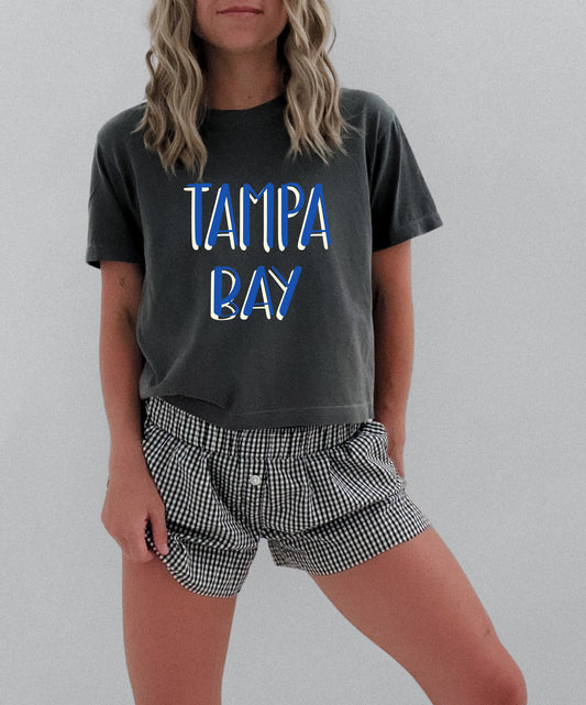 Blue-Cream Tampa Bay Tee