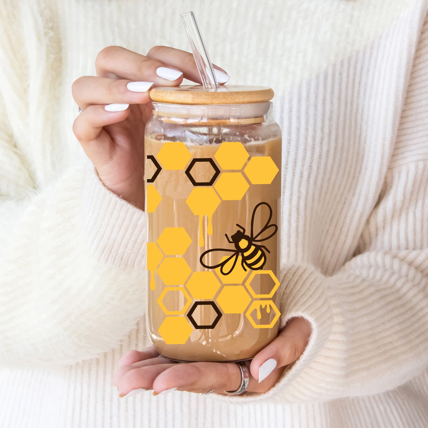 Honey Bee Glas Mug
